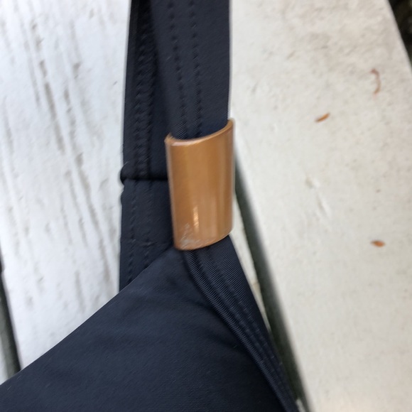 NWOT CACIQUE Balconette Swim Black Tankini top
Gold Hardware Built in Bra 44DDD - Picture 14 of 16